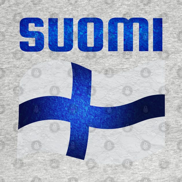 Suomi Finland suomenlippu by Purrfect